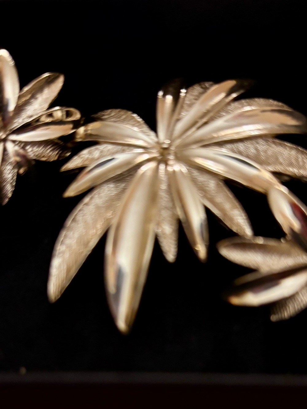 Sarah Coventry Gold Tone Floral Brooches